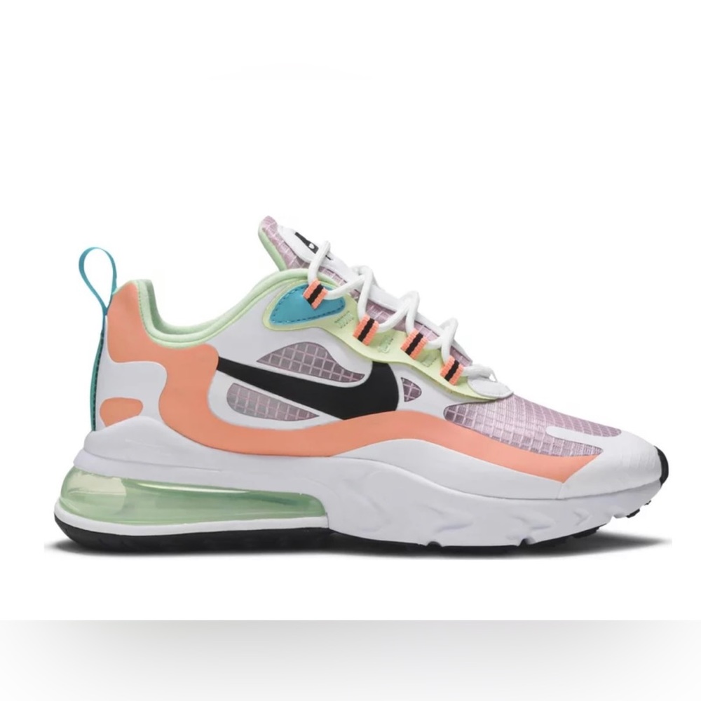 Nike Air Max 270 React SE Sneakers Light Artic Pink Black Orange White